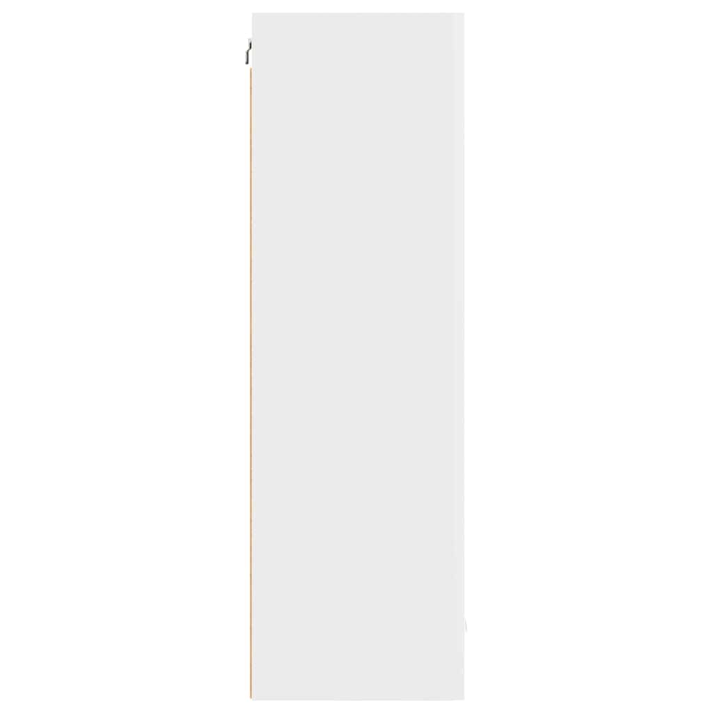 Závěsná Skříňka Bílá 50 X 31 X 100 Cm Kompozitní Dřevo