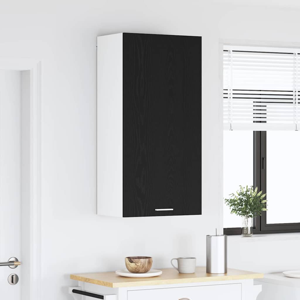 Závěsná Skříňka Černý Dub A Bílá 50 X 31 X 100 Cm