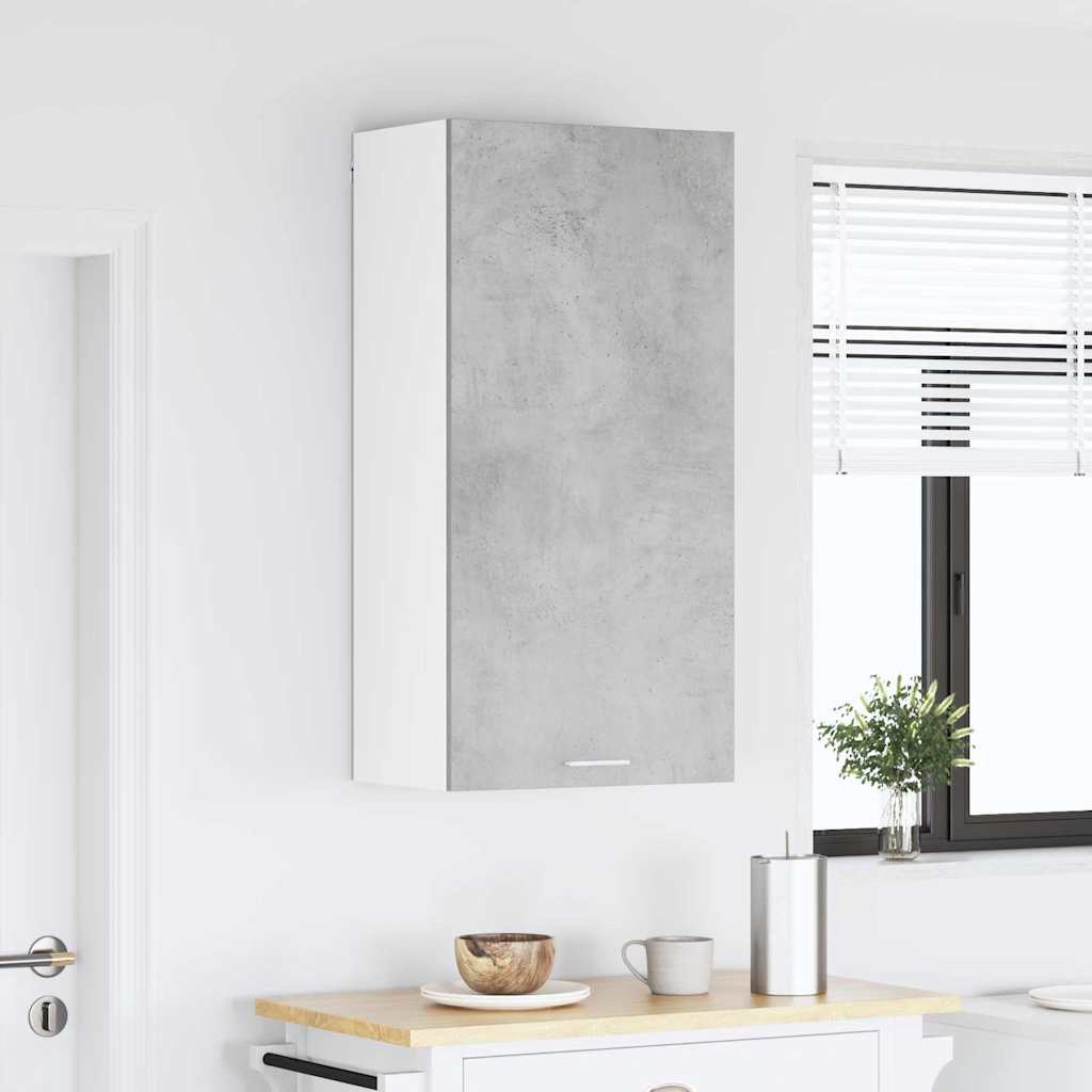 Závěsná Skříňka Betonová Šedá A Bílá 50 X 31 X 100 Cm