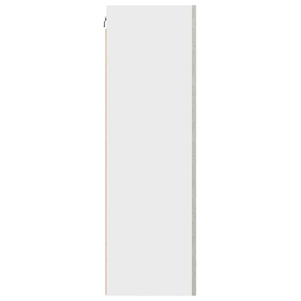 Závěsná Skříňka Betonová Šedá A Bílá 50 X 31 X 100 Cm