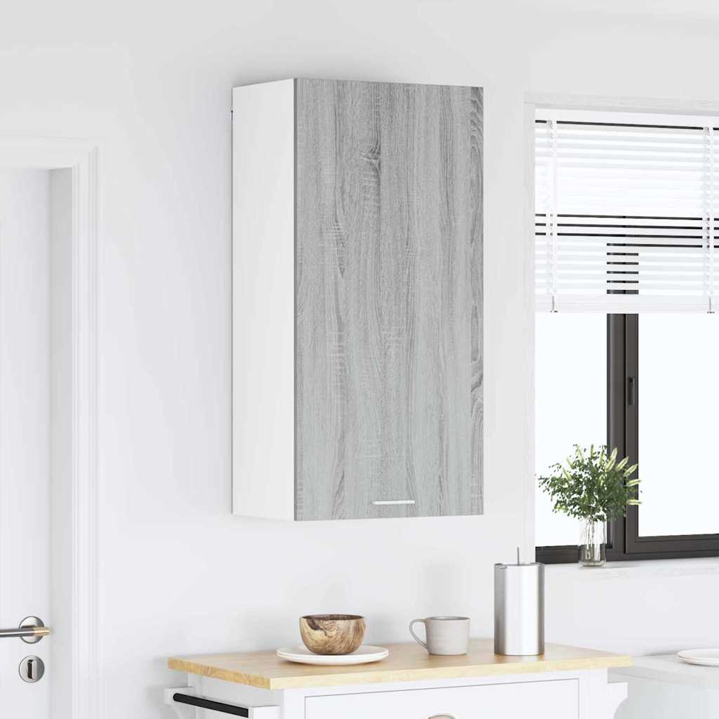 Závěsná Skříňka Šedý Sonoma A Bílá 50 X 31 X 100 Cm