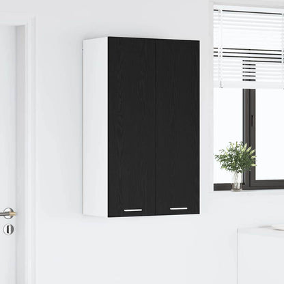 Závěsná Skříňka Černý Dub 60 X 31 X 100 Cm Kompozitní Dřevo