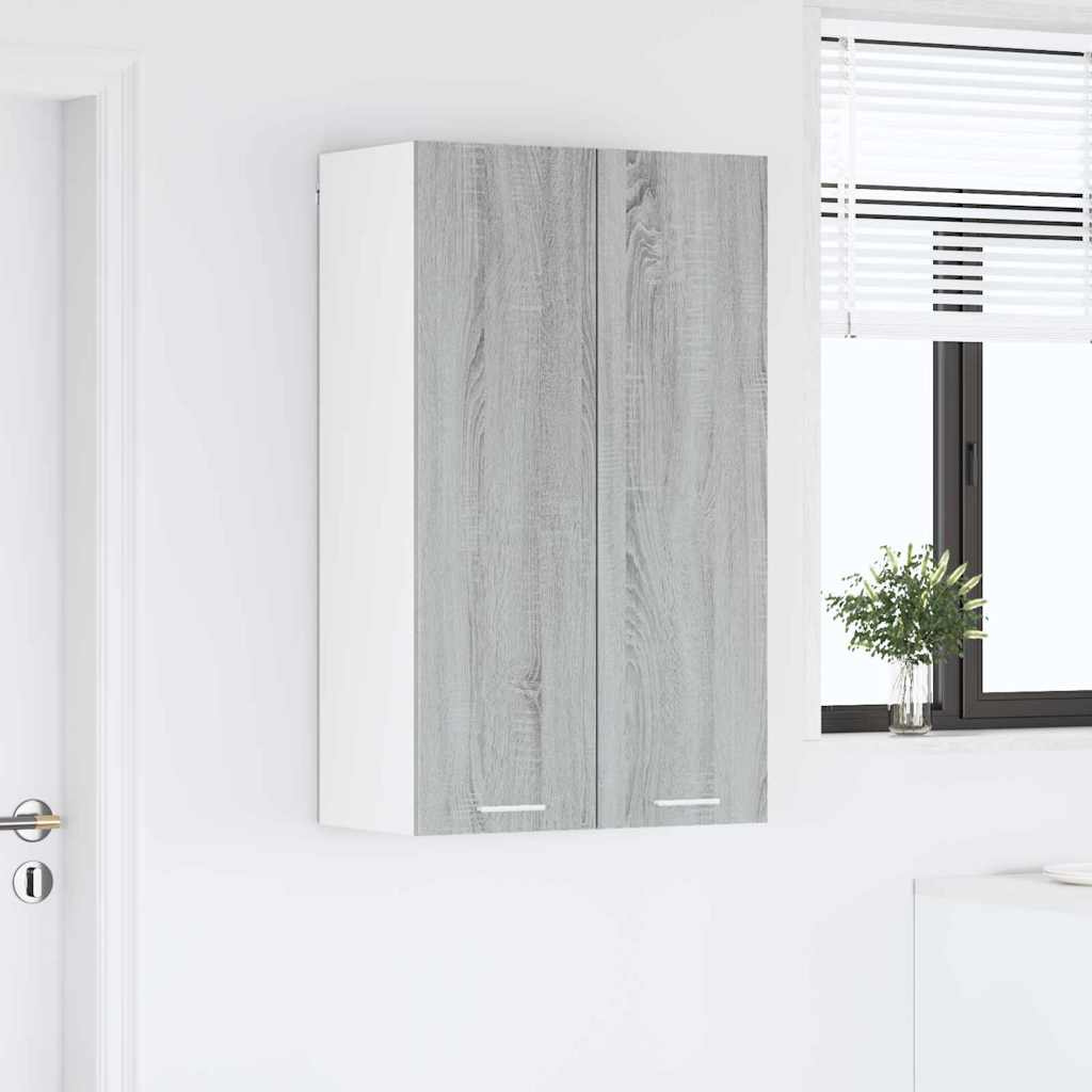 Závěsná Skříňka Šedá Sonoma 60 X 31 X 100 Cm Kompozitní Dřevo
