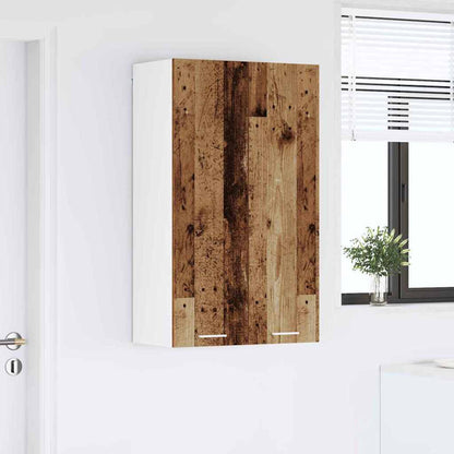 Závěsná Skříňka Staré Dřevo 60 X 31 X 100 Cm Kompozitní Dřevo