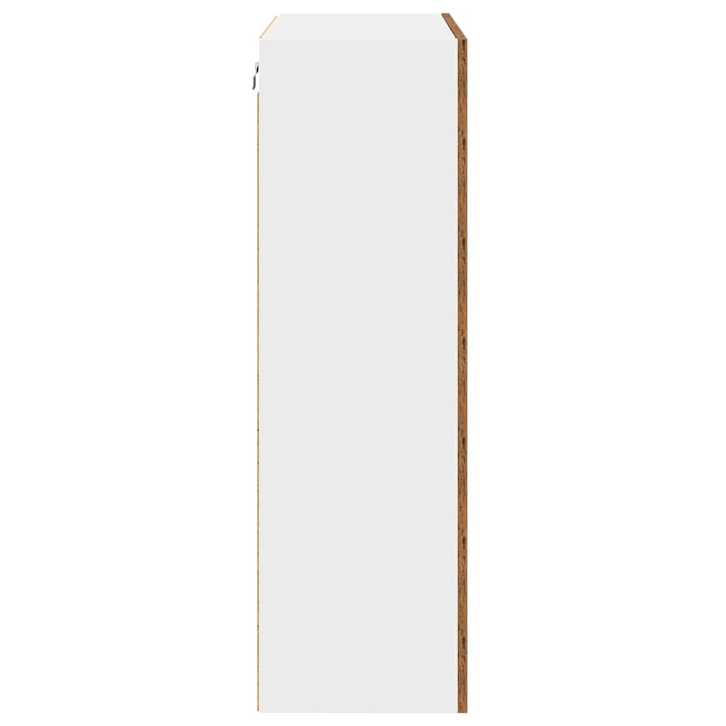 Závěsná Skříňka Staré Dřevo 60 X 31 X 100 Cm Kompozitní Dřevo