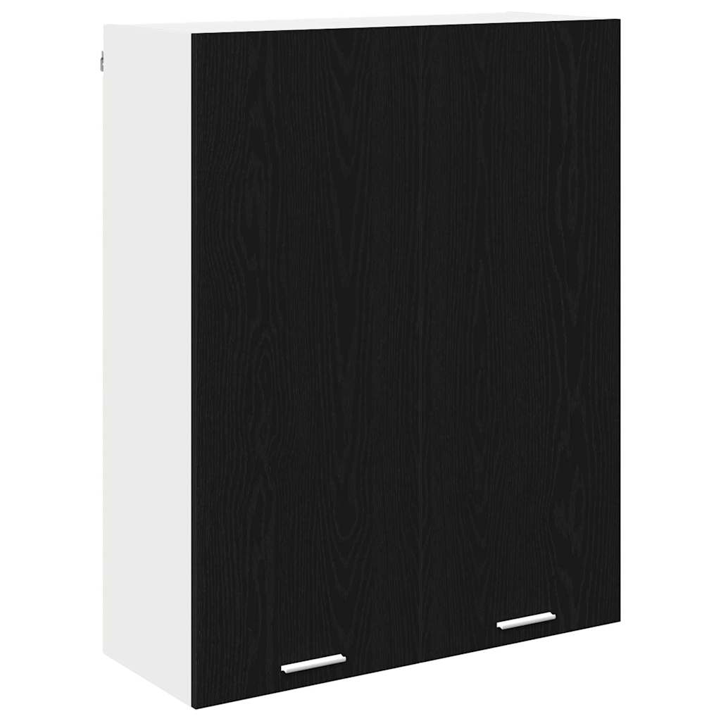 Závěsná Skříňka Černý Dub 80 X 31 X 100 Cm Kompozitní Dřevo
