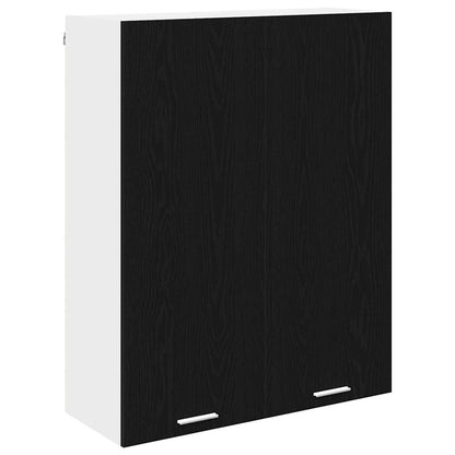 Závěsná Skříňka Černý Dub 80 X 31 X 100 Cm Kompozitní Dřevo
