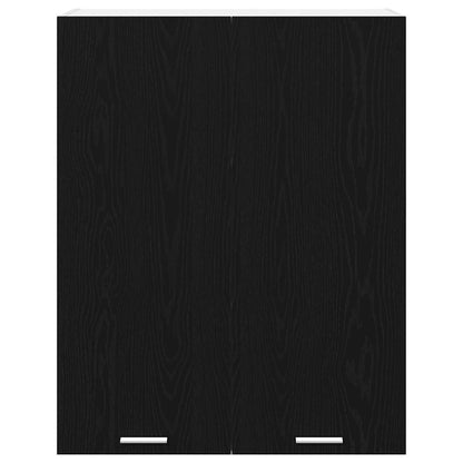 Závěsná Skříňka Černý Dub 80 X 31 X 100 Cm Kompozitní Dřevo