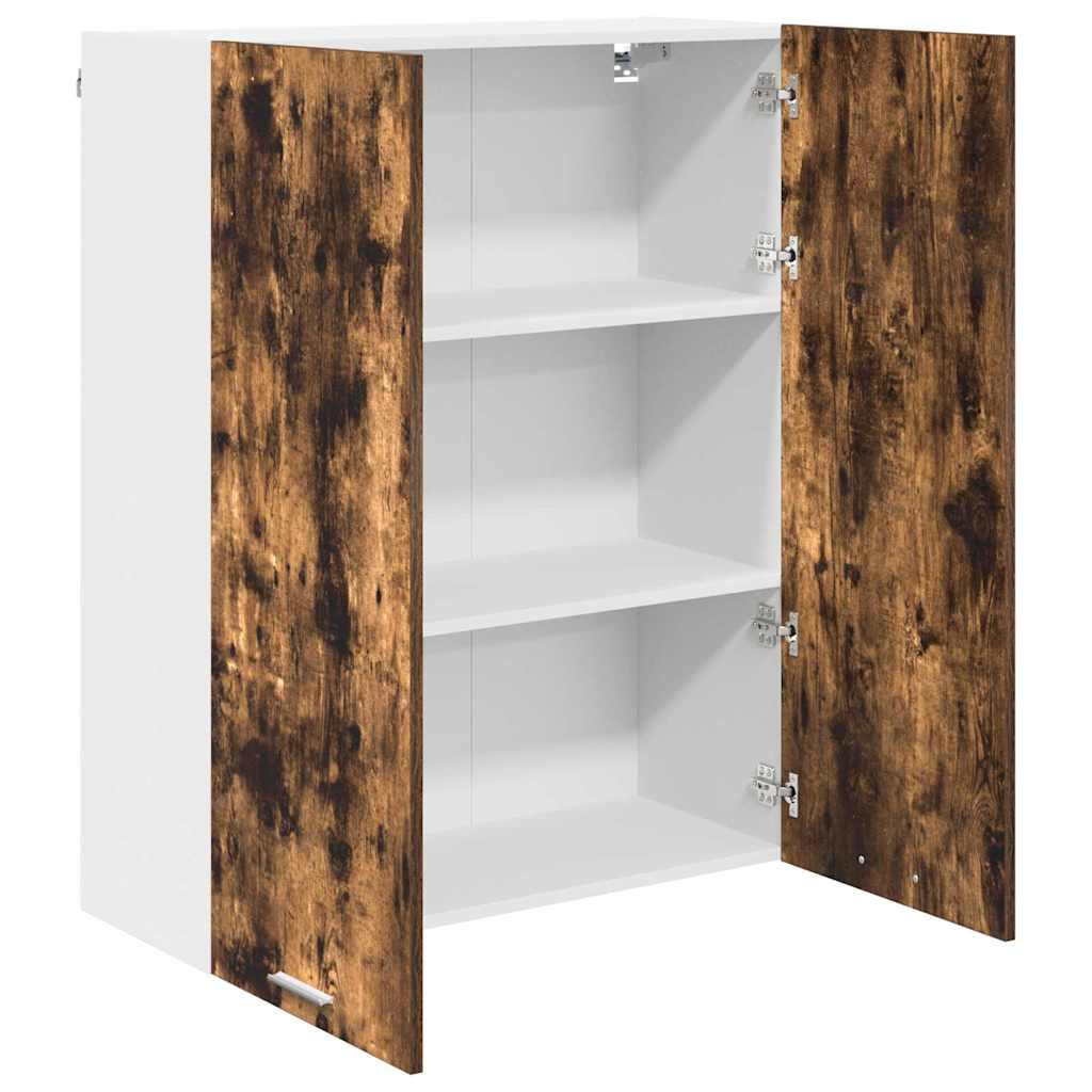 Závěsná Skříňka Kouřový Dub 80 X 31 X 100 Cm Kompozitní Dřevo