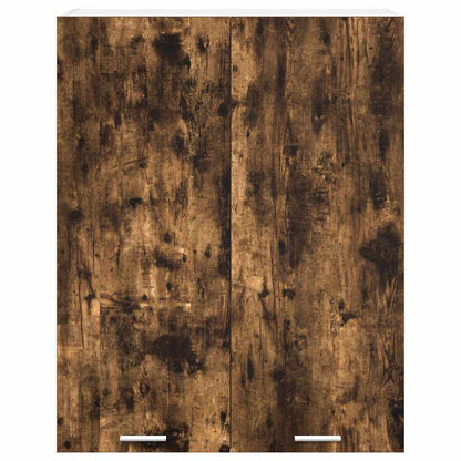 Závěsná Skříňka Kouřový Dub 80 X 31 X 100 Cm Kompozitní Dřevo