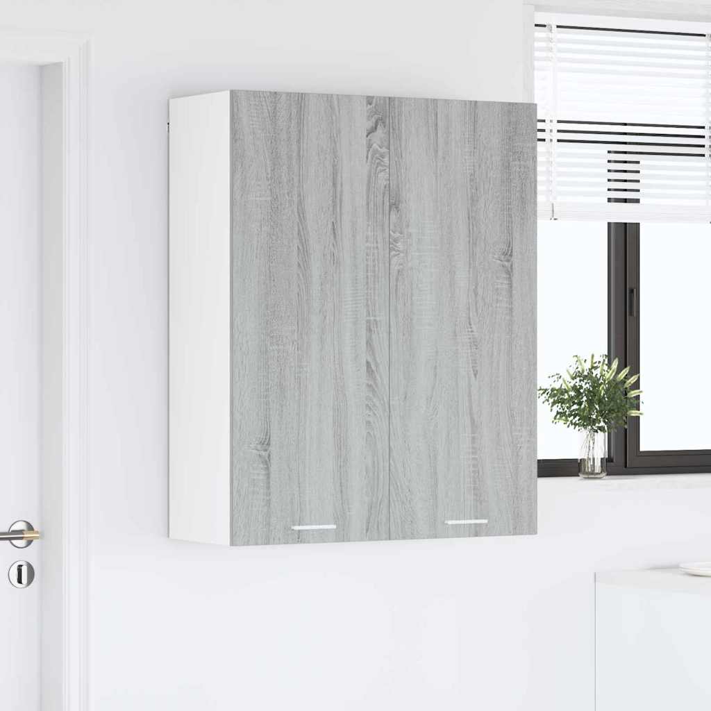 Závěsná Skříňka Šedá Sonoma 80 X 31 X 100 Cm Kompozitní Dřevo