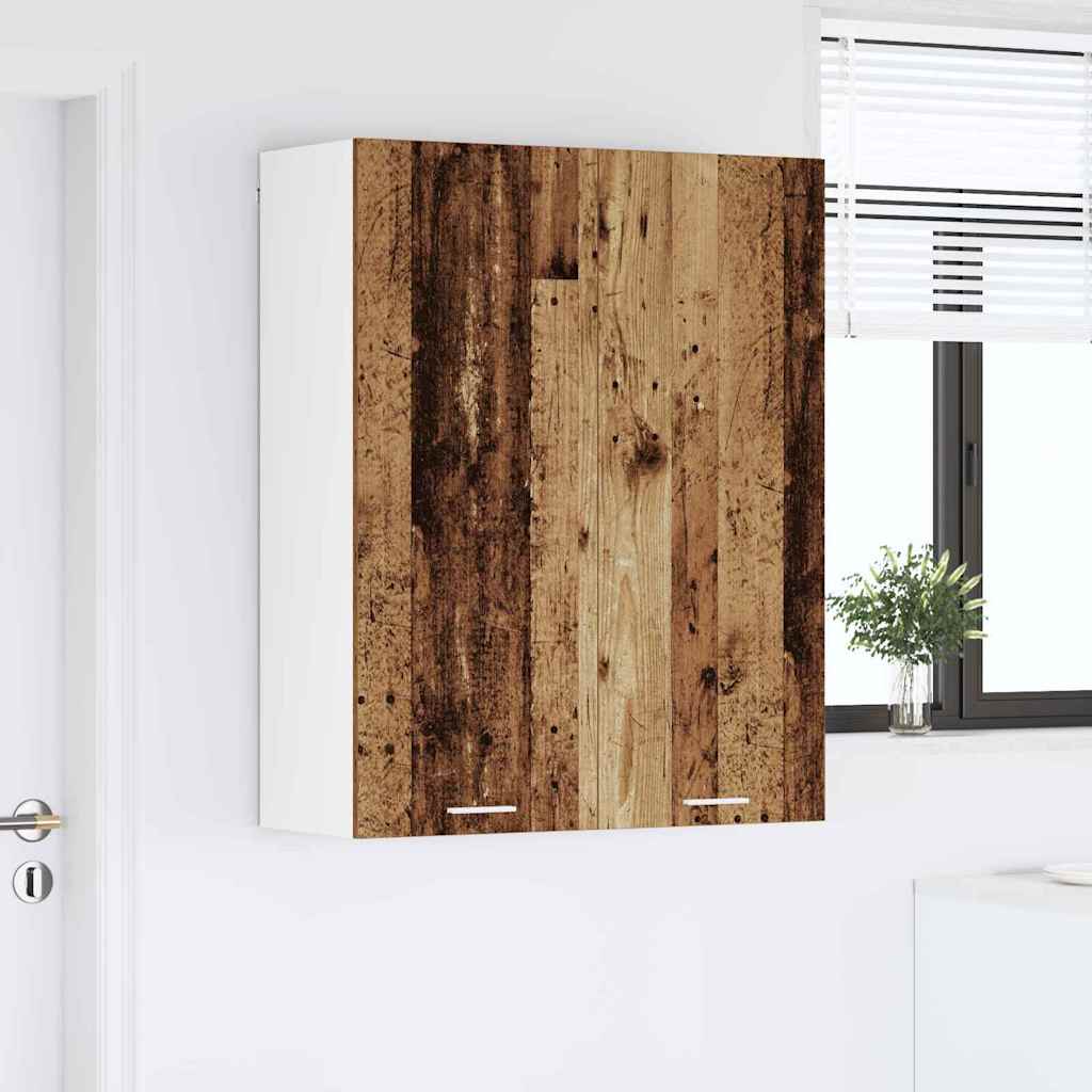 Závěsná Skříňka Staré Dřevo 80 X 31 X 100 Cm Kompozitní Dřevo