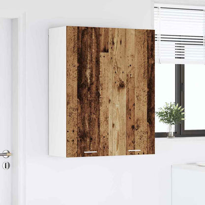 Závěsná Skříňka Staré Dřevo 80 X 31 X 100 Cm Kompozitní Dřevo