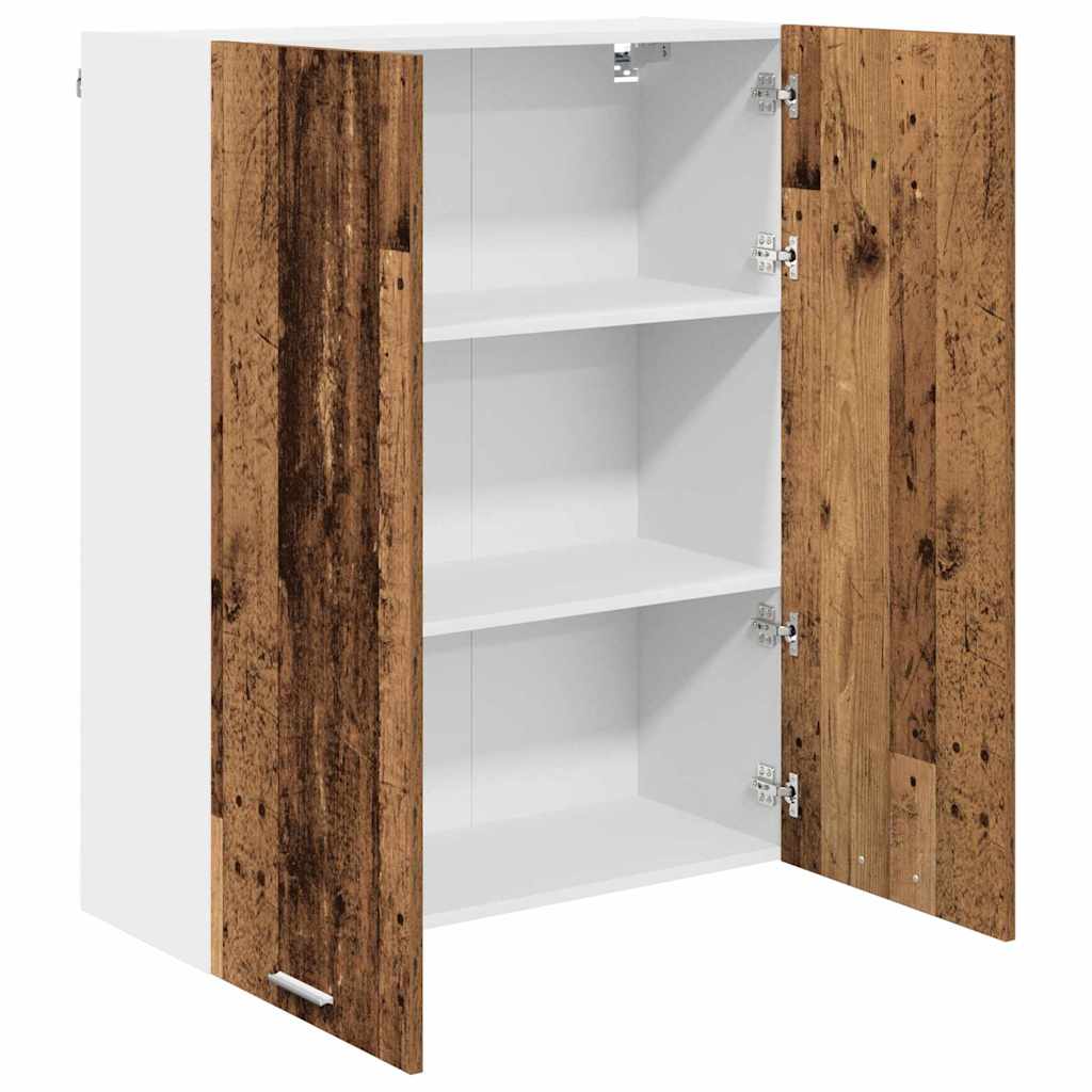 Závěsná Skříňka Staré Dřevo 80 X 31 X 100 Cm Kompozitní Dřevo