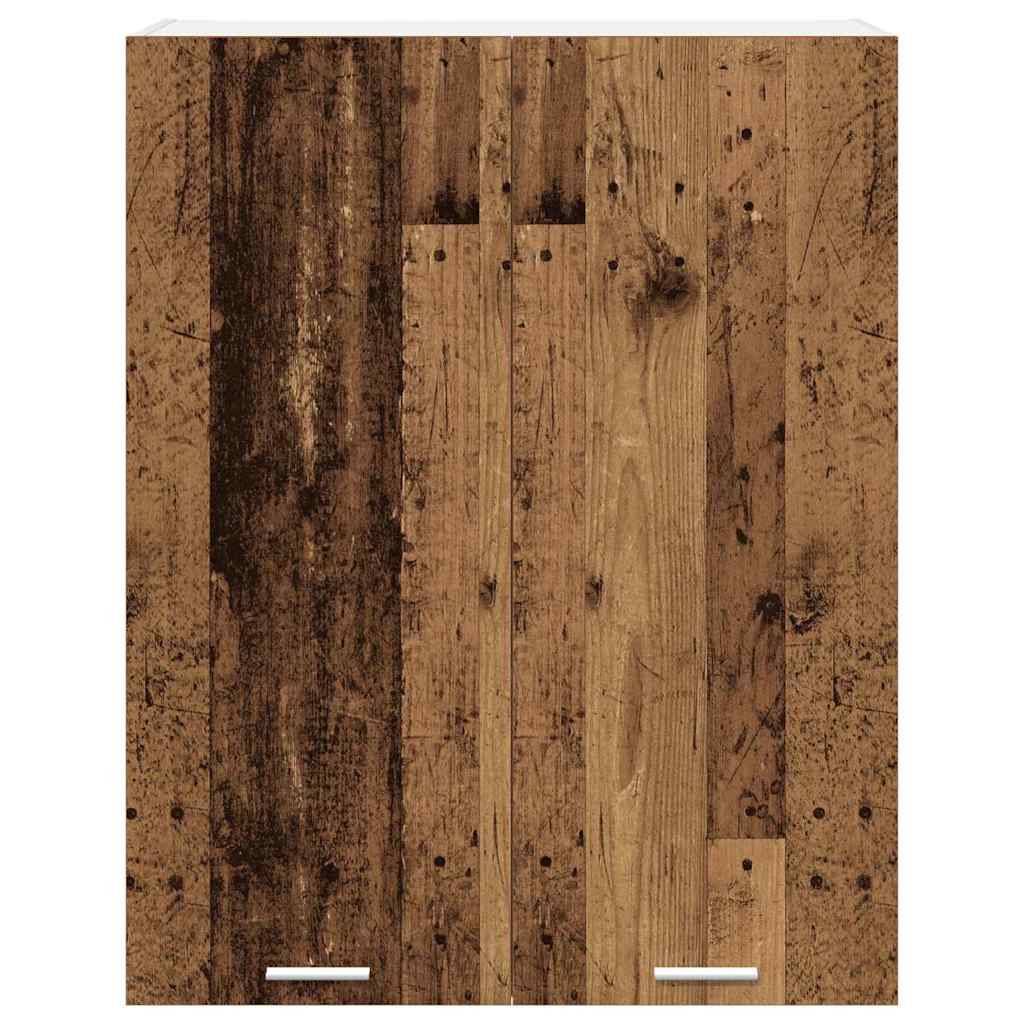 Závěsná Skříňka Staré Dřevo 80 X 31 X 100 Cm Kompozitní Dřevo