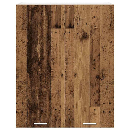 Závěsná Skříňka Staré Dřevo 80 X 31 X 100 Cm Kompozitní Dřevo