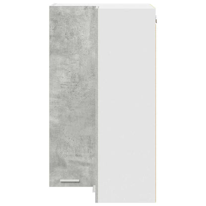 Závěsná Skříňka Betonová Šedá A Bílá 57 X 57 X 100 Cm