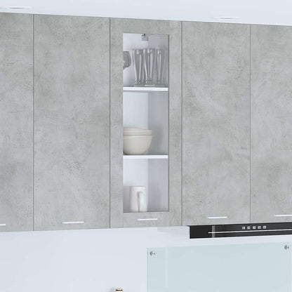 Závěsná Skříňka Betonově Šedá 40 X 31 X 100 Cm Kompozitní Dřevo