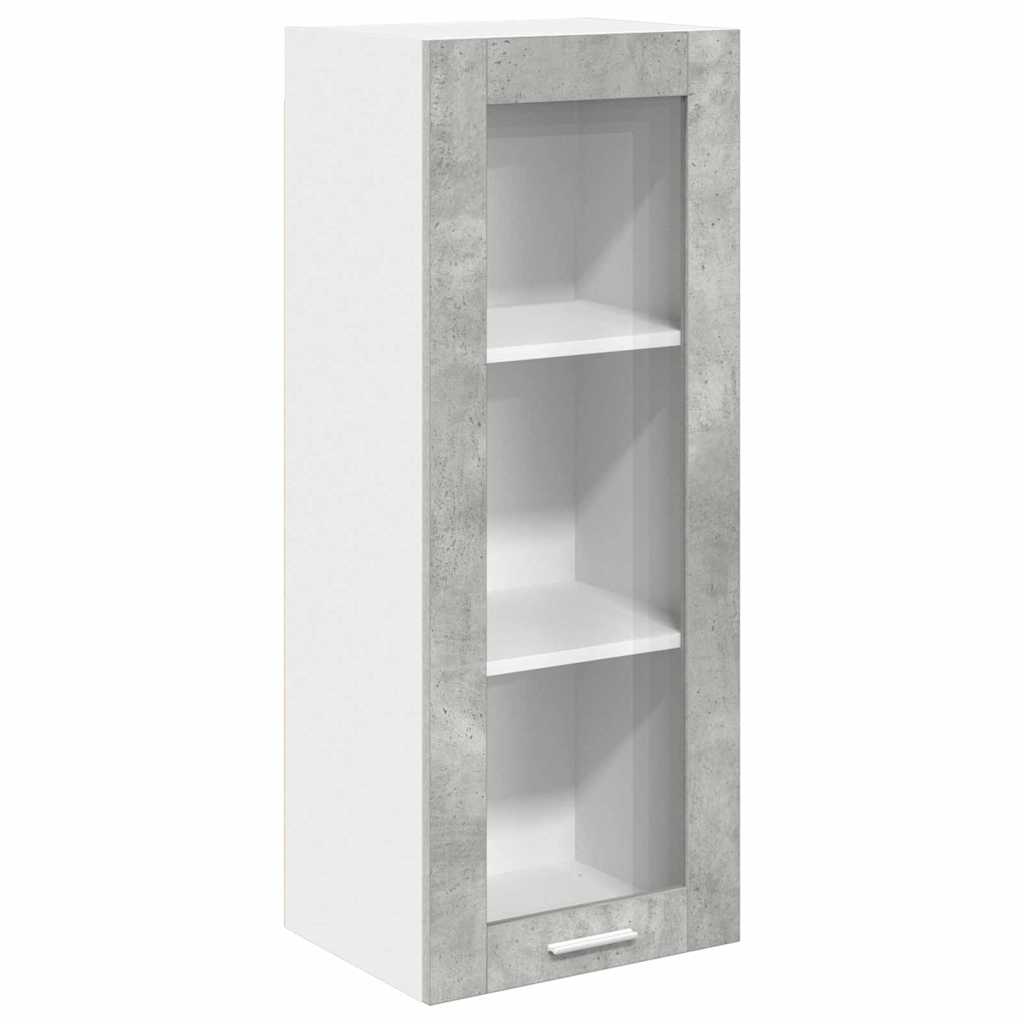 Závěsná Skříňka Betonově Šedá 40 X 31 X 100 Cm Kompozitní Dřevo