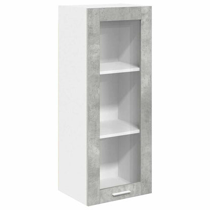 Závěsná Skříňka Betonově Šedá 40 X 31 X 100 Cm Kompozitní Dřevo