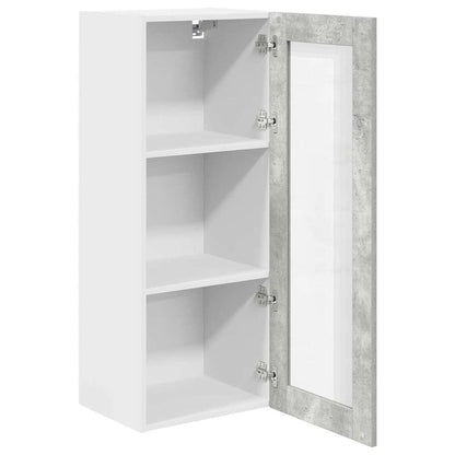 Závěsná Skříňka Betonově Šedá 40 X 31 X 100 Cm Kompozitní Dřevo