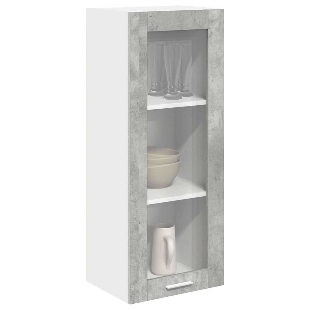 Závěsná Skříňka Betonově Šedá 40 X 31 X 100 Cm Kompozitní Dřevo