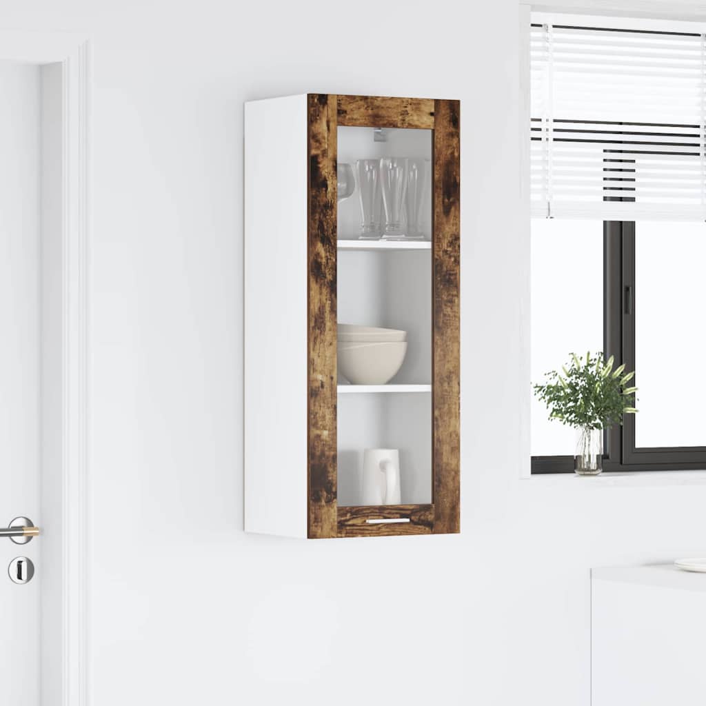 Závěsná Skříňka Kouřový Dub 40 X 31 X 100 Cm Kompozitní Dřevo
