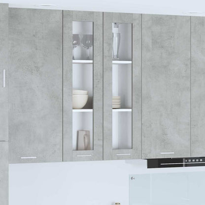 Závěsná Skříňka Betonově Šedá 60 X 31 X 100 Cm Kompozitní Dřevo