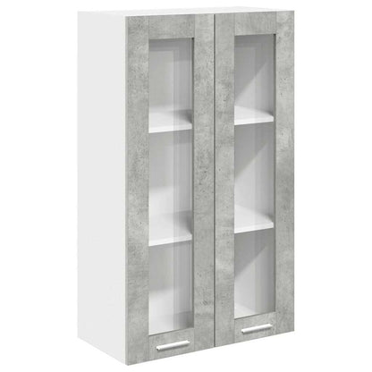 Závěsná Skříňka Betonově Šedá 60 X 31 X 100 Cm Kompozitní Dřevo