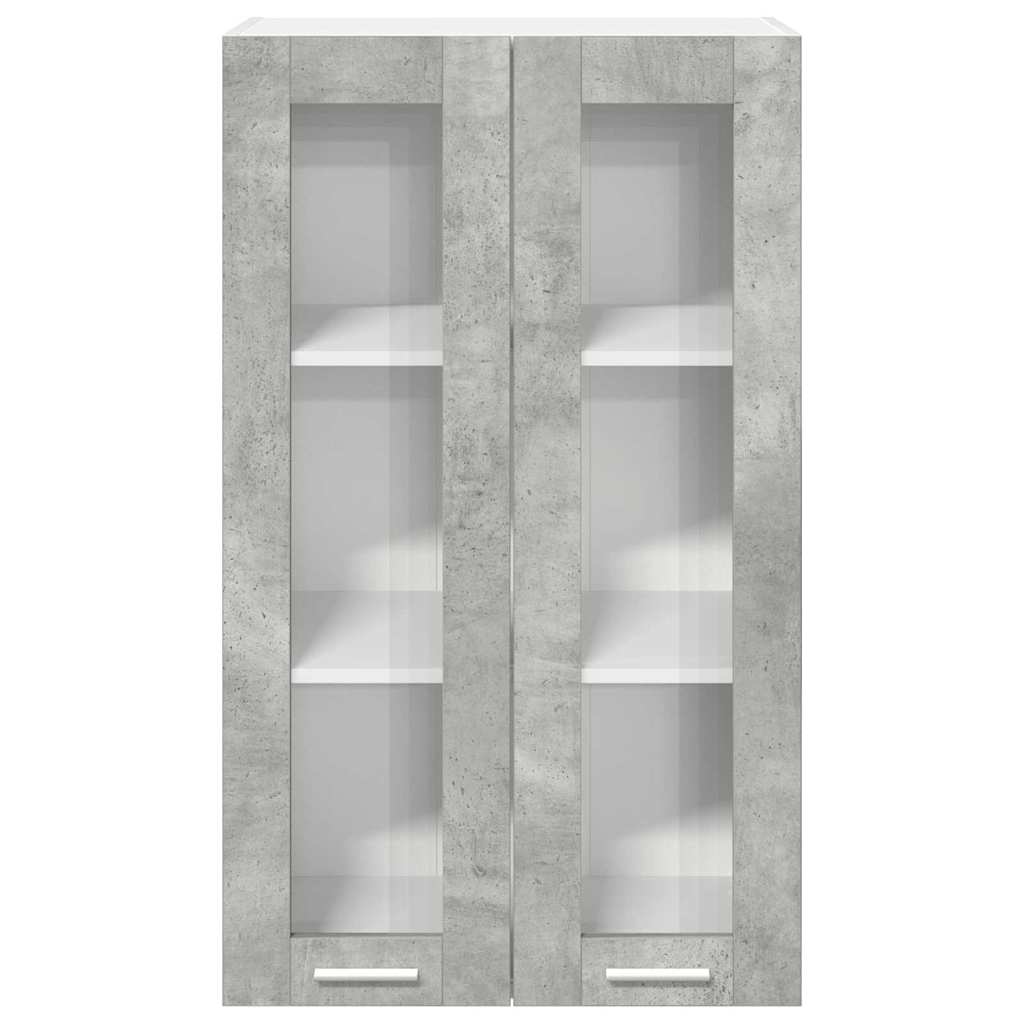 Závěsná Skříňka Betonově Šedá 60 X 31 X 100 Cm Kompozitní Dřevo
