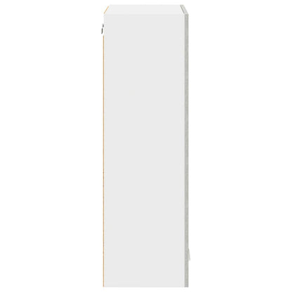 Závěsná Skříňka Betonově Šedá 60 X 31 X 100 Cm Kompozitní Dřevo
