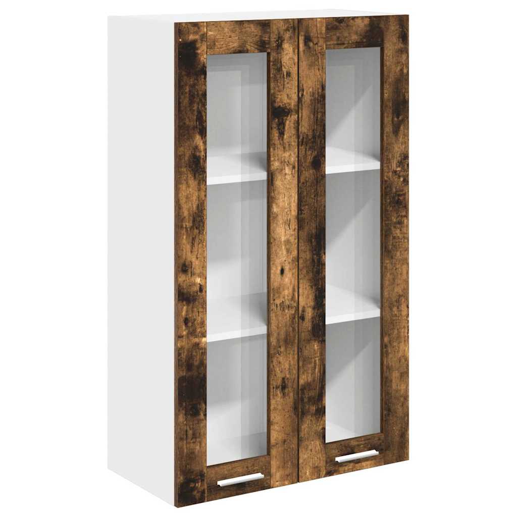 Závěsná Skříňka Kouřový Dub 60 X 31 X 100 Cm Kompozitní Dřevo