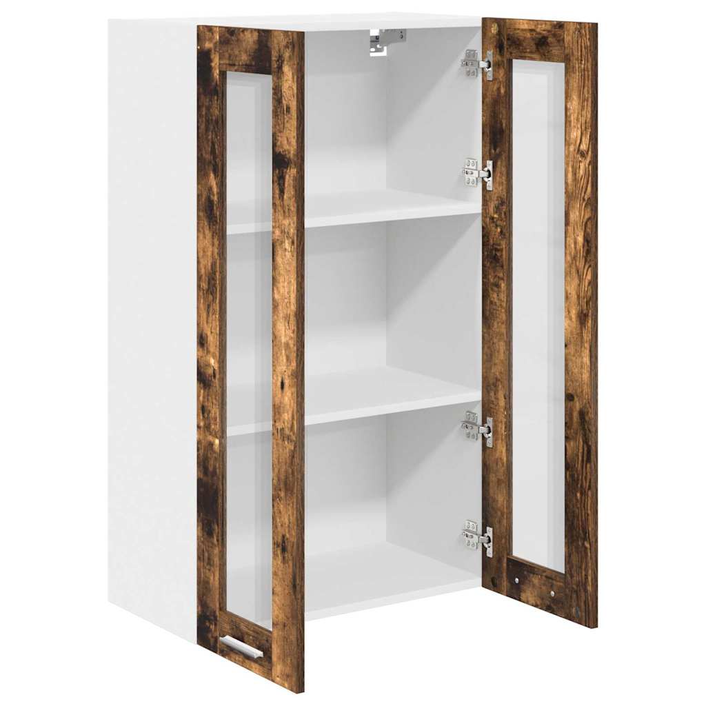 Závěsná Skříňka Kouřový Dub 60 X 31 X 100 Cm Kompozitní Dřevo