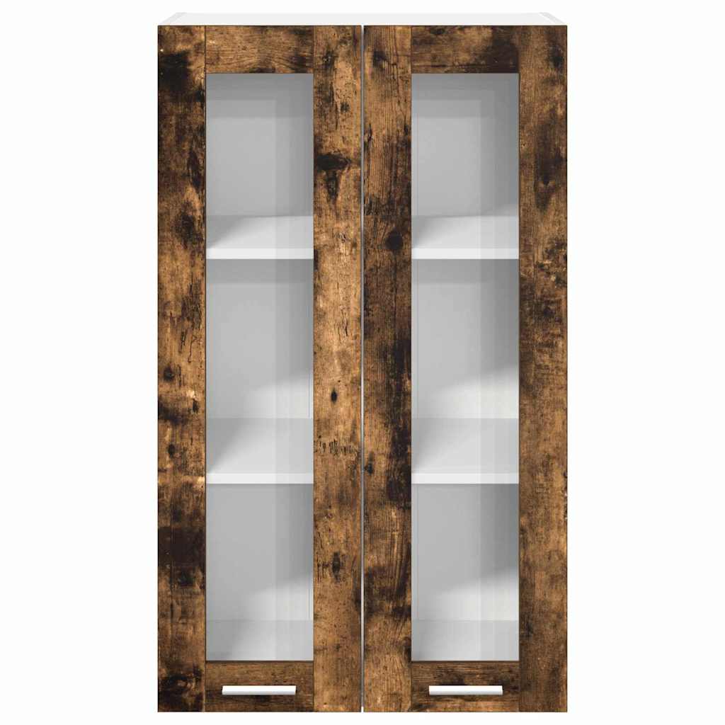 Závěsná Skříňka Kouřový Dub 60 X 31 X 100 Cm Kompozitní Dřevo