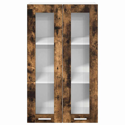 Závěsná Skříňka Kouřový Dub 60 X 31 X 100 Cm Kompozitní Dřevo
