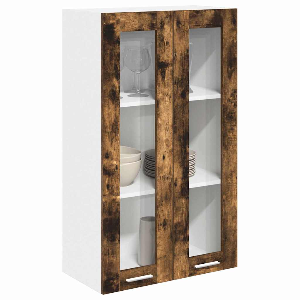 Závěsná Skříňka Kouřový Dub 60 X 31 X 100 Cm Kompozitní Dřevo