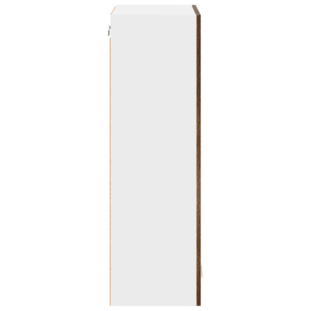 Závěsná Skříňka Kouřový Dub 60 X 31 X 100 Cm Kompozitní Dřevo