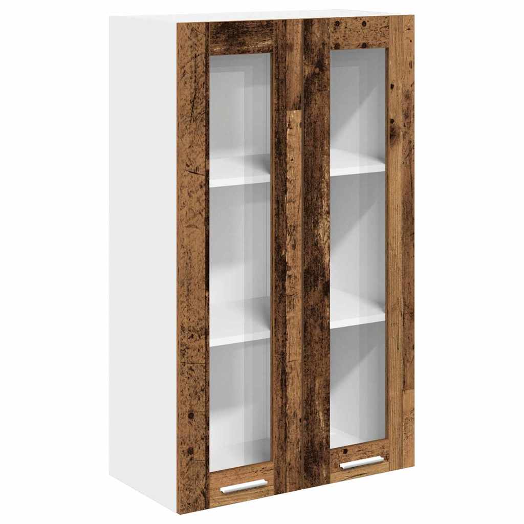 Závěsná Skříňka Staré Dřevo 60 X 31 X 100 Cm Kompozitní Dřevo
