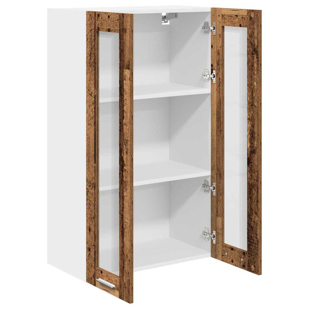 Závěsná Skříňka Staré Dřevo 60 X 31 X 100 Cm Kompozitní Dřevo