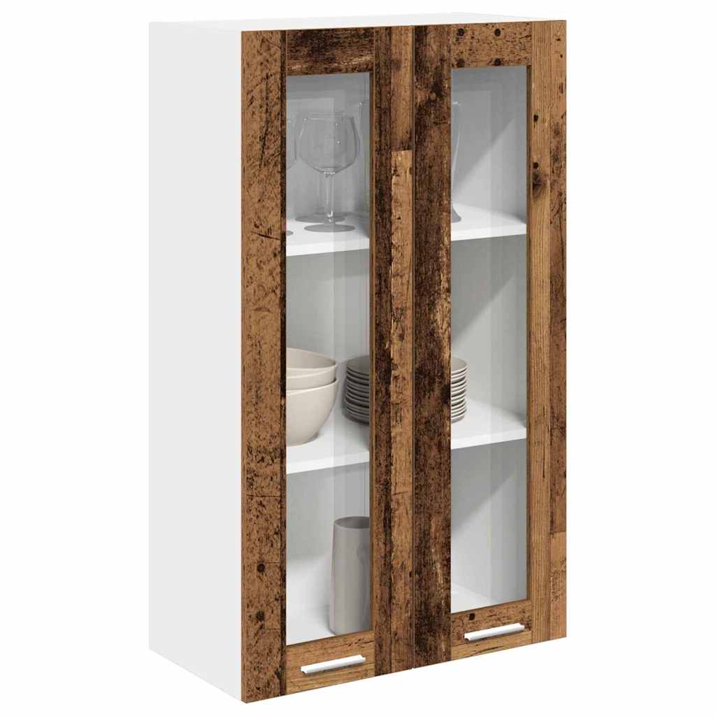 Závěsná Skříňka Staré Dřevo 60 X 31 X 100 Cm Kompozitní Dřevo