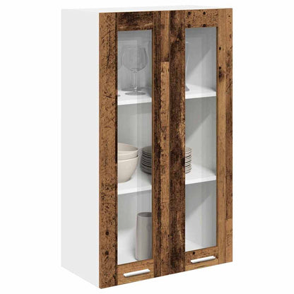 Závěsná Skříňka Staré Dřevo 60 X 31 X 100 Cm Kompozitní Dřevo