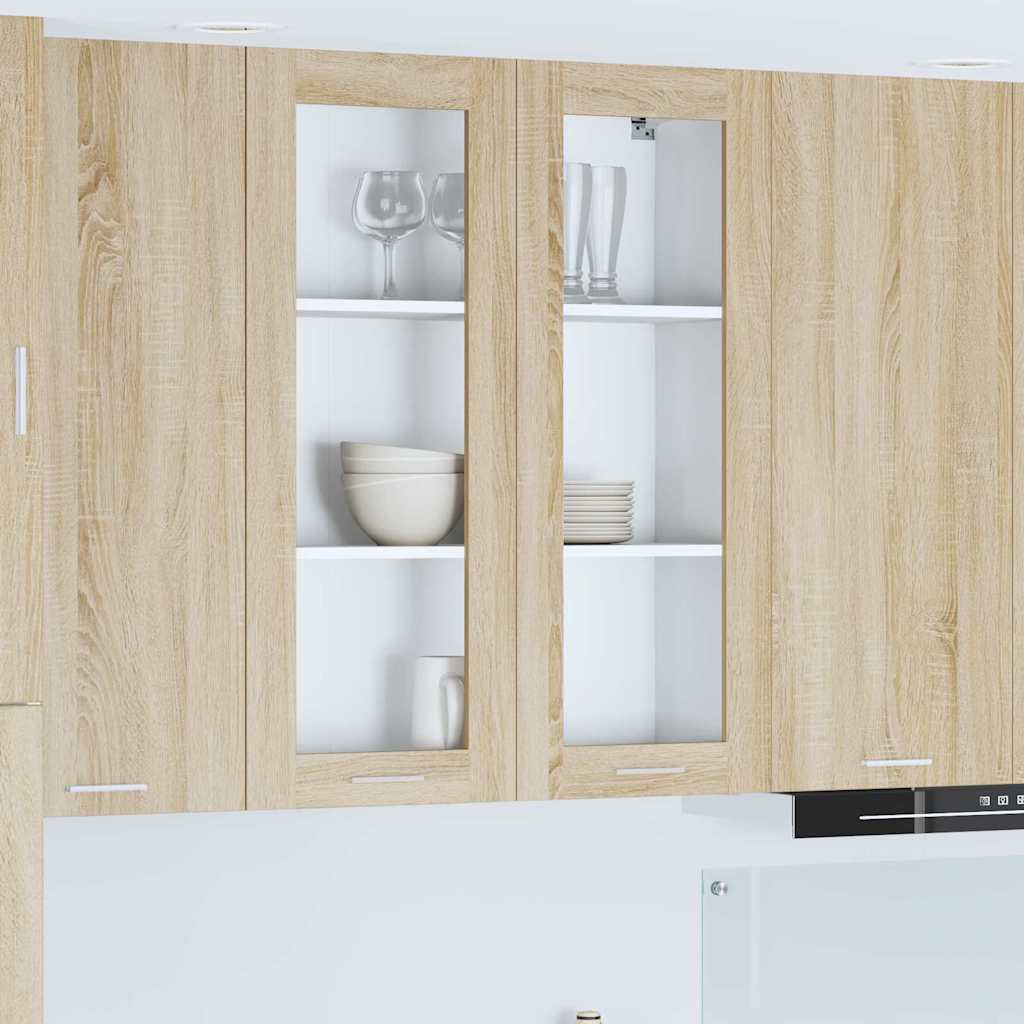 Závěsná Skříňka Sonoma Dub 80 X 31 X 100 Cm Kompozitní Dřevo