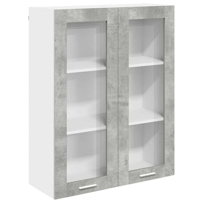 Závěsná Skříňka Betonově Šedá 80 X 31 X 100 Cm Kompozitní Dřevo