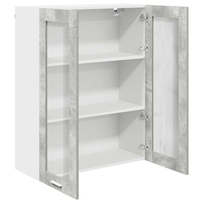 Závěsná Skříňka Betonově Šedá 80 X 31 X 100 Cm Kompozitní Dřevo