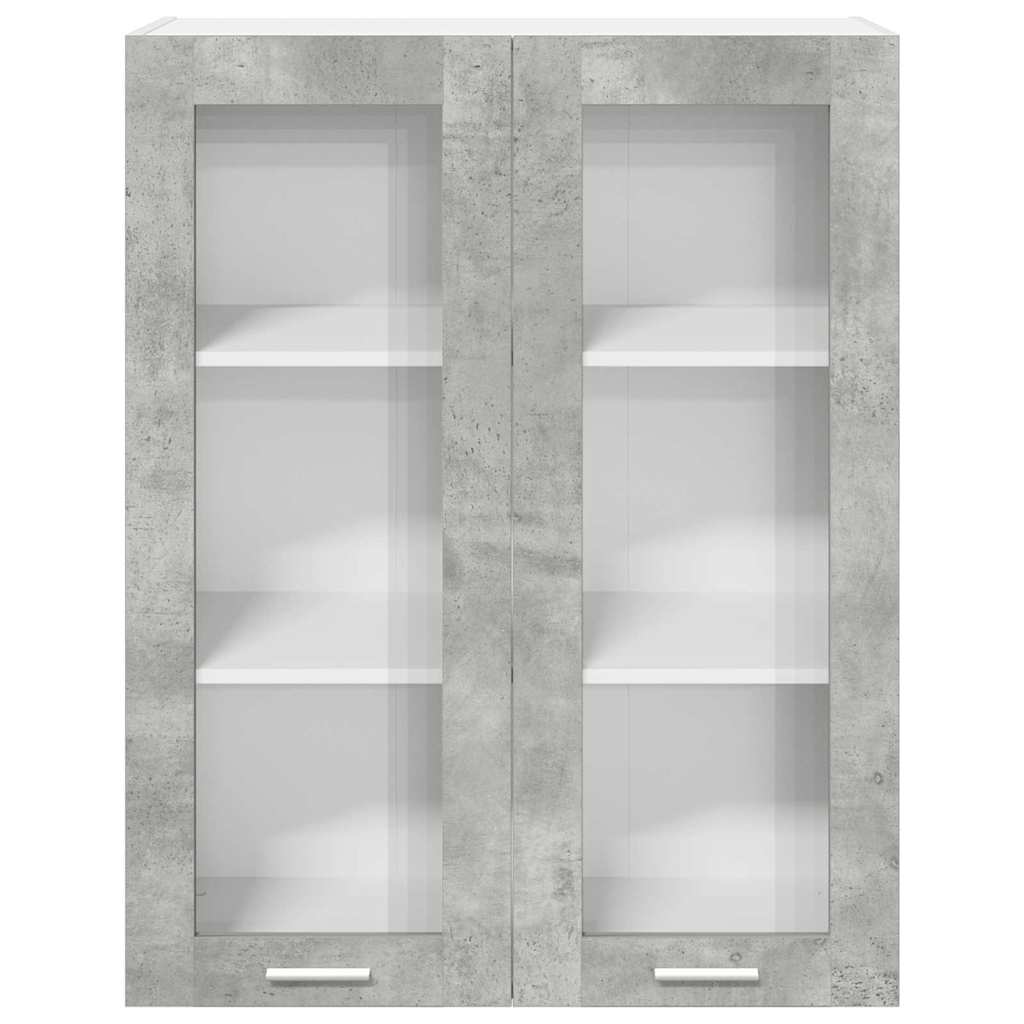 Závěsná Skříňka Betonově Šedá 80 X 31 X 100 Cm Kompozitní Dřevo