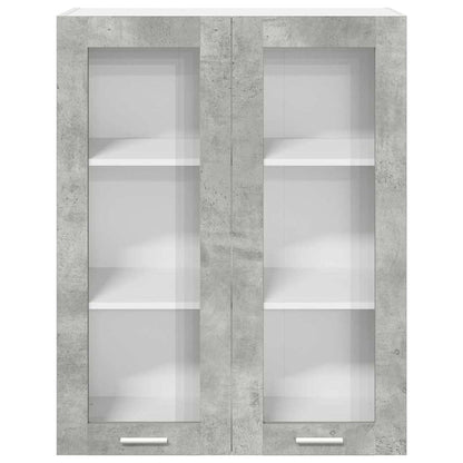 Závěsná Skříňka Betonově Šedá 80 X 31 X 100 Cm Kompozitní Dřevo