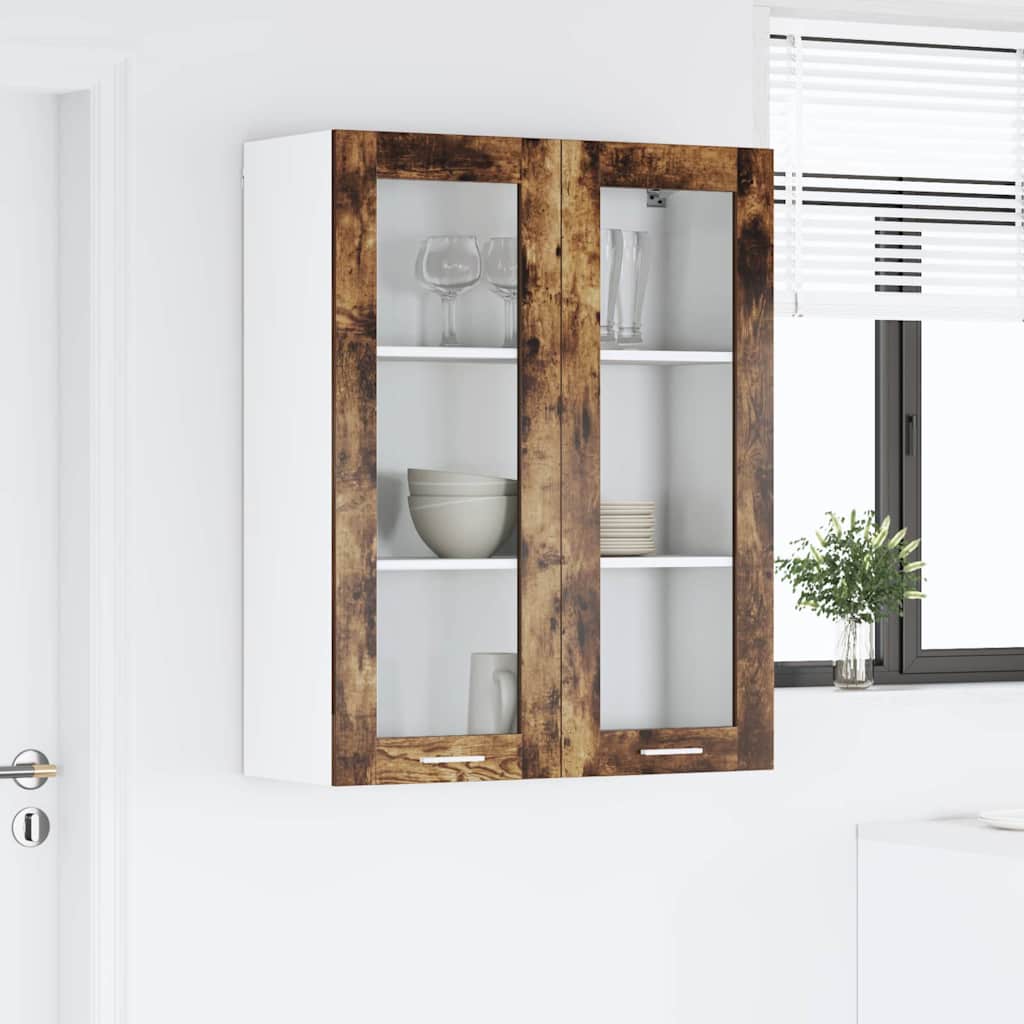 Závěsná Skříňka Kouřový Dub 80 X 31 X 100 Cm Kompozitní Dřevo