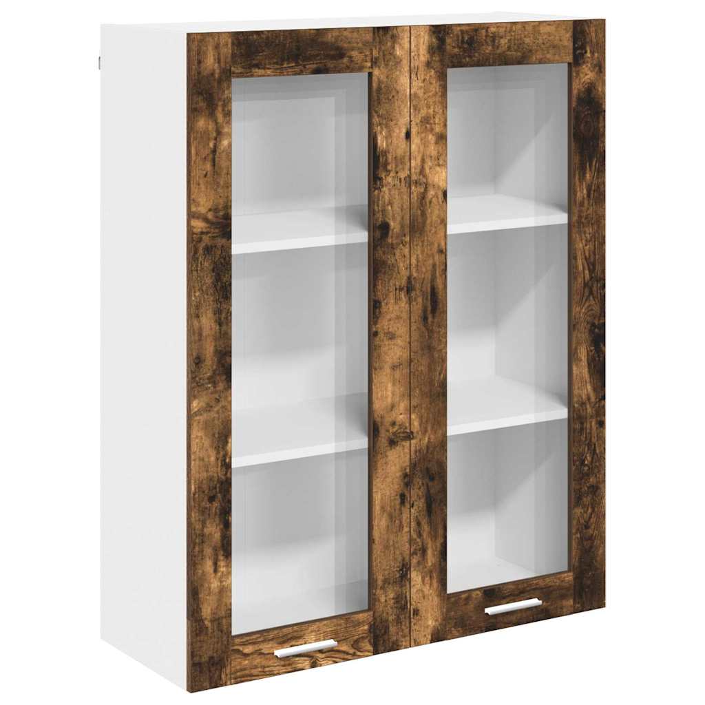 Závěsná Skříňka Kouřový Dub 80 X 31 X 100 Cm Kompozitní Dřevo
