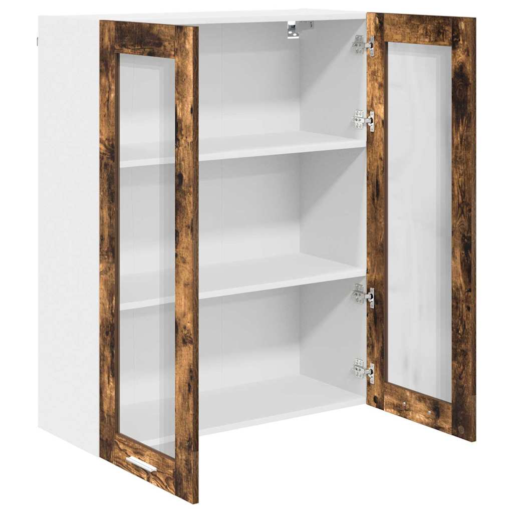 Závěsná Skříňka Kouřový Dub 80 X 31 X 100 Cm Kompozitní Dřevo