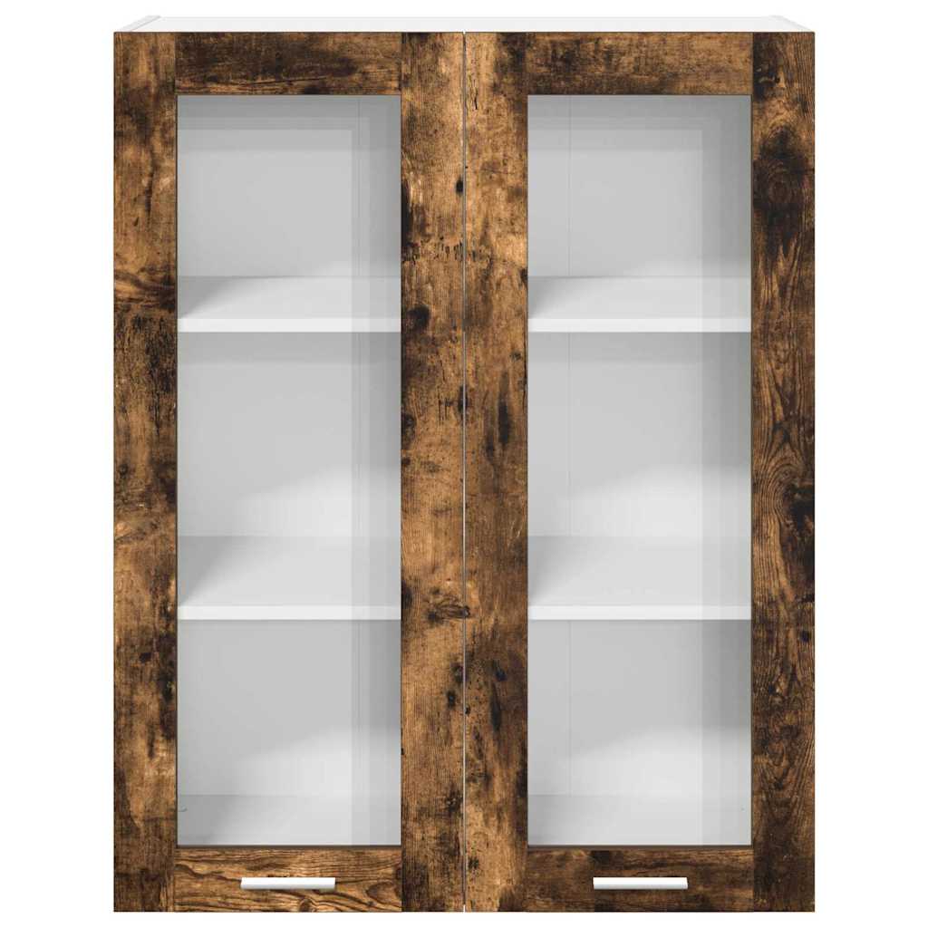 Závěsná Skříňka Kouřový Dub 80 X 31 X 100 Cm Kompozitní Dřevo